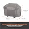 Modern Leisure Garrison 65 in. Grill Cover, Waterproof, 65 in. L x 25 in. W x 44.5 in. H, Granite 3007 - alternate 5